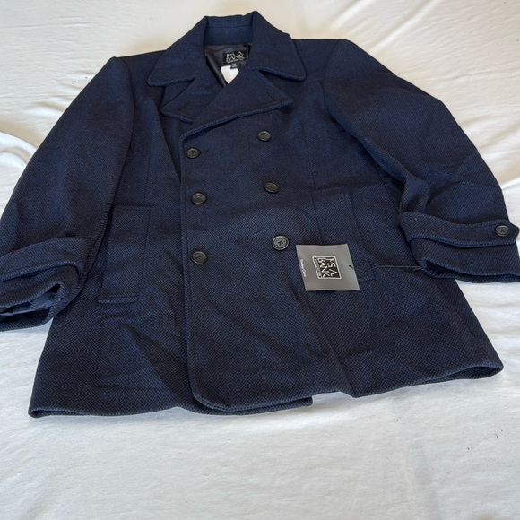 Jos A Bank Mens 61% Wool 20% polyester 19% nylon Winter. Lining 100% polyester. - Picture 1 of 15